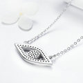 925 Sterling Silver Jewelry Lucky Blue Eyes Punk Pendant Necklaces